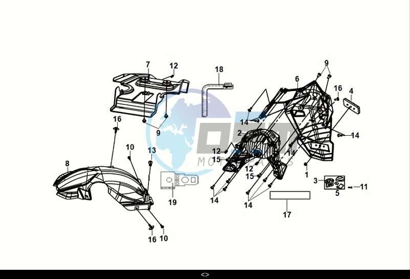 REAR FENDER - REAR INNER FENDER