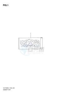 VLR1800 (E2) drawing GASKET SET