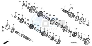 CB600F39 Europe Direct - (ED / ST) drawing TRANSMISSION