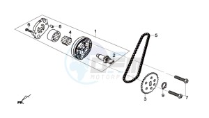 JOYMAX 125 I ABS drawing OILPUMP / V-SNAAR OILPUMP