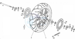 GPR - 50 cc VTHRF1A1A Euro 2 2T LC drawing Rear wheel (Positions)