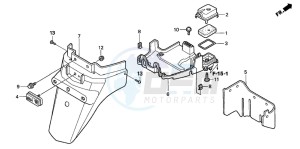 SCV100 LEAD drawing REAR FENDER