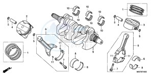 VFR1200FDD VFR1200F Dual Clutch UK - (E) drawing CRANKSHAFT/PISTON