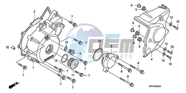 LEFT CRANKCASE COVER