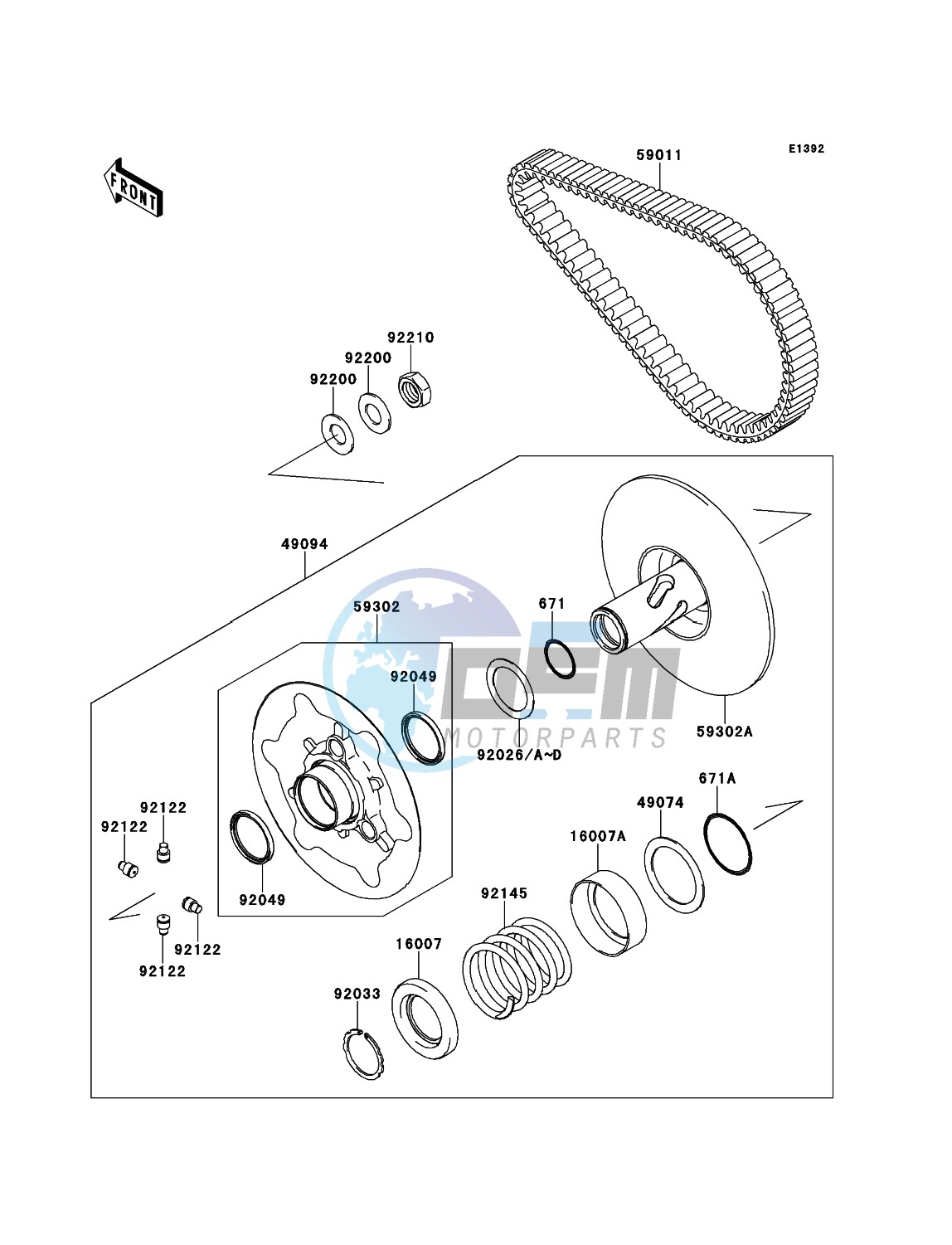 Driven Converter/Drive Belt