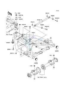 MULE_610_4X4 KAF400ABF EU drawing Swingarm