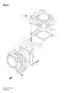 DL650 (E2) V-Strom drawing CYLINDER