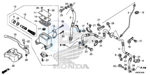 TRX500FA6F TRX500FA ED drawing FRONT BRAKE MASTER CYLINDER