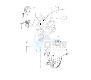 NS AEROX NAKED 50 drawing ELECTRICAL DEVICES