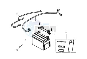 FIDDLE II 125 drawing BATTERY / TOOLKIT