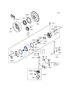 VERSYS 1000 KLZ1000BGF FR GB XX (EU ME A(FRICA) drawing Starter Motor