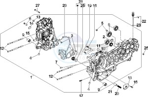 GTS 250 UK drawing Crankcase