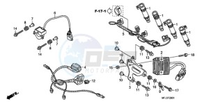 CBR600RRA E drawing SUB HARNESS