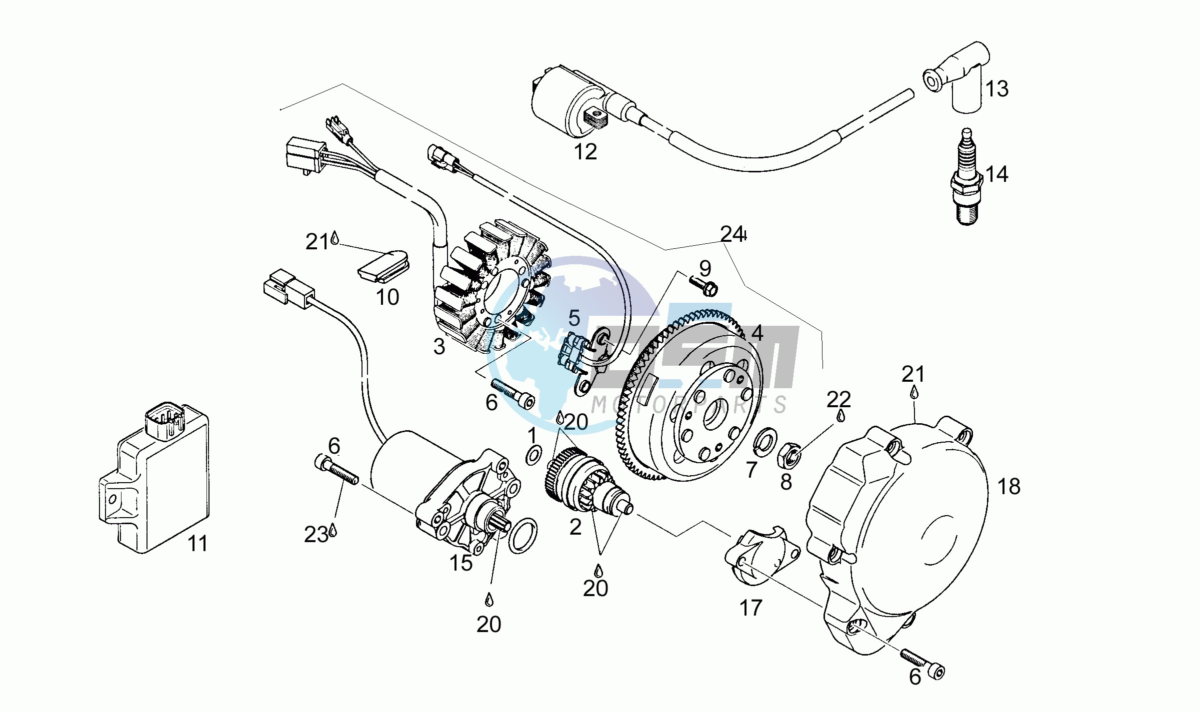 Cdi magneto assy