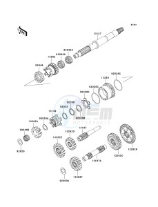 KVF 750 D [BRUTE FORCE 750 4X4I] (D8F-D9F) D8F drawing TRANSMISSION