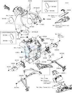 NINJA ZX-10R ZX1000SHFA XX (EU ME A(FRICA) drawing Frame Fittings