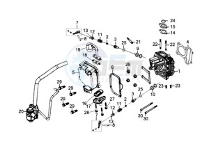 JET 4 125cc drawing CYLINDER HEAD CPL