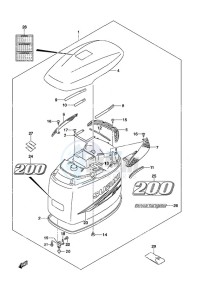 DF 200 drawing Engine Cover (2010 & Newer)