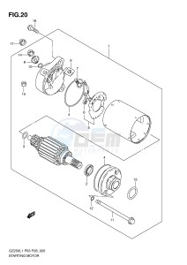 GZ250 (P3) drawing STARTING MOTOR