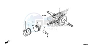 SH125AD SH125i UK - (E) drawing CRANKSHAFT/ PI STON