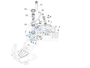 GTS 300 SUPER HPE 4T 4V IE ABS E4 (NAFTA) drawing Fuel tank