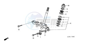 CRF70FB CRF70F ED drawing STEERING STEM