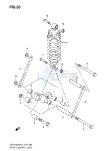 GSF-1250S ABS BANDIT EU drawing REAR CUSHION LEVER