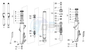 Norge 1200 IE 8V EU and 2016 USA-CN drawing Front fork