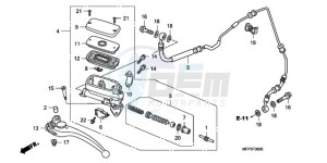 CB1300SA9 SI / ABS BCT MME TWO - (SI / ABS BCT MME TWO) drawing CLUTCH MASTER CYLINDER