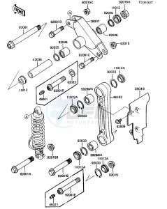 KDX 250 B [KDX250] (B3-B4) [KDX250] drawing REAR SUSPENSION