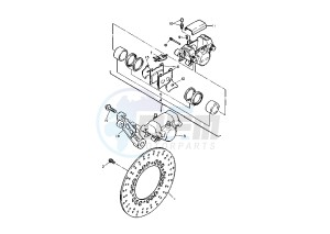 FZR 1000 drawing REAR BRAKE CALIPER