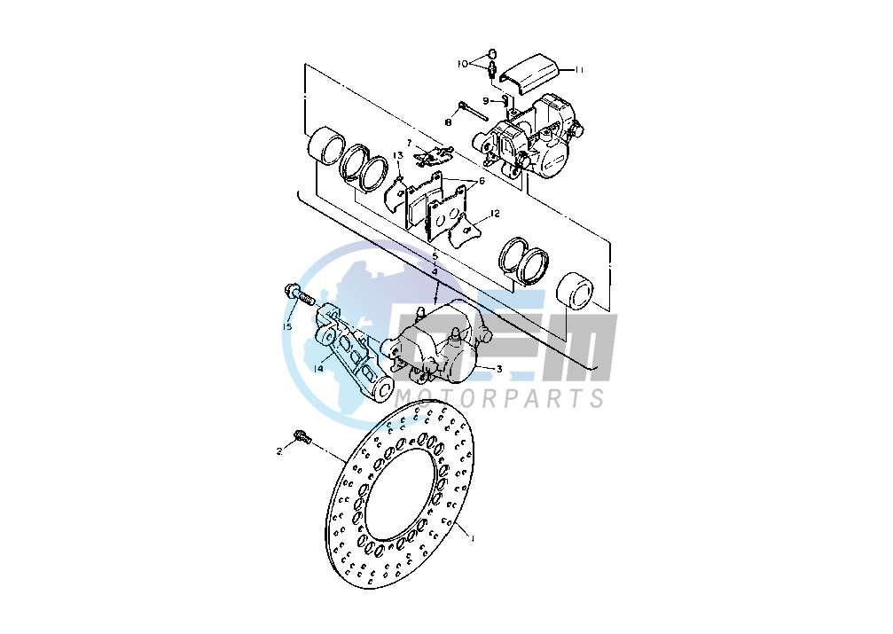 REAR BRAKE CALIPER