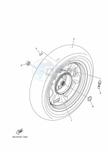 MWS125-C TRICITY 125 (BU5F) drawing REAR WHEEL