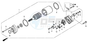 TRX420FE FOURTRAX ES drawing STARTING MOTOR