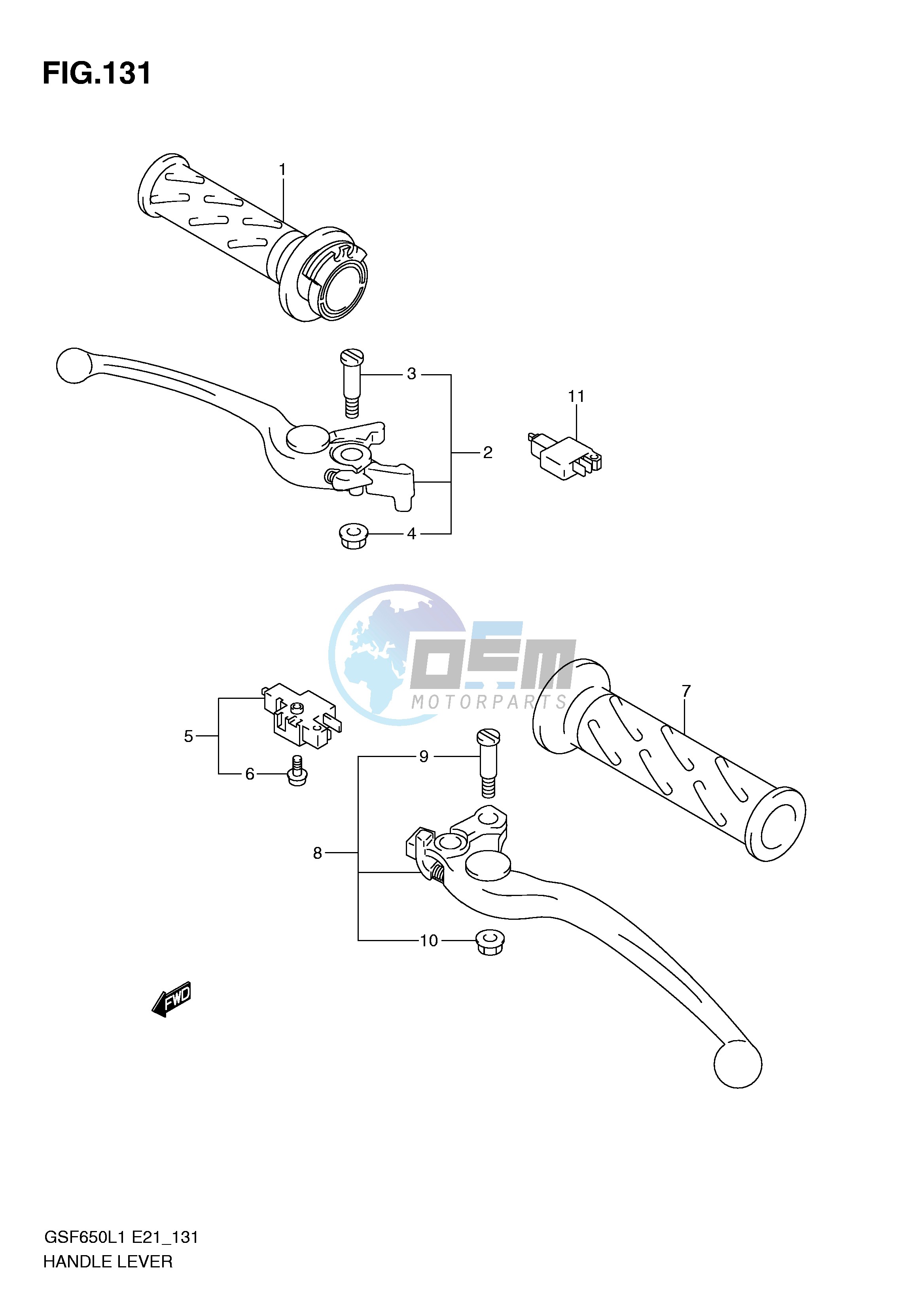 HANDLE LEVER (GSF650SL1 E21)