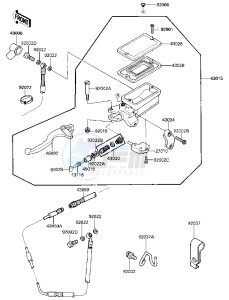 ZG 1200 A [VOYAGER XII] (A1) [VOYAGER XII] drawing CLUTCH MASTER CYLINDER