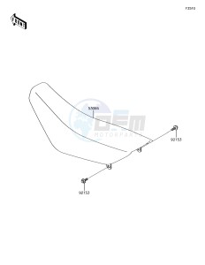 KX65 KX65AJF EU drawing Seat