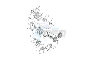 XT X 660 drawing WATER PUMP