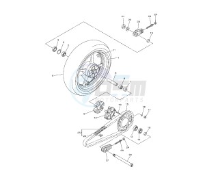 YZF R6 600 drawing REAR WHEEL