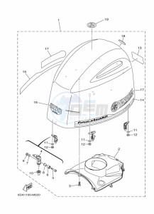 F200FETX drawing FAIRING-UPPER