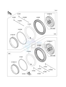 KX 85 A [KX85 MONSTER ENERGY] (A6F - A9FA) A7F drawing WHEELS_TIRES