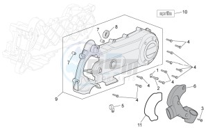 Scarabeo 100 4T e3 drawing Variator cover