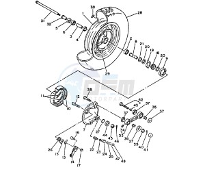 XC BELUGA 125 drawing FRONT WHEEL