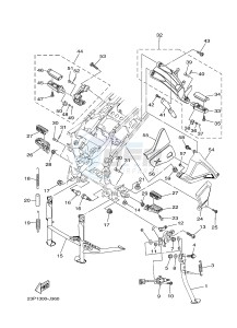 XT1200Z (23PF 23PG) drawing STAND & FOOTREST