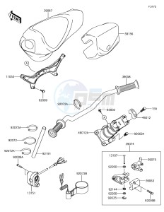 JET SKI STX-15F JT1500AHF EU drawing Handlebar