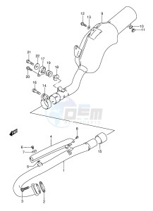 DR350 (E3) drawing MUFFLER