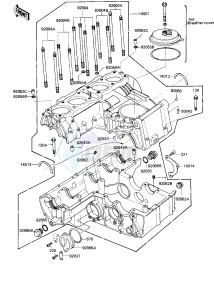 KZ 750 R [GPZ] (R1) [GPZ] drawing CRANKCASE