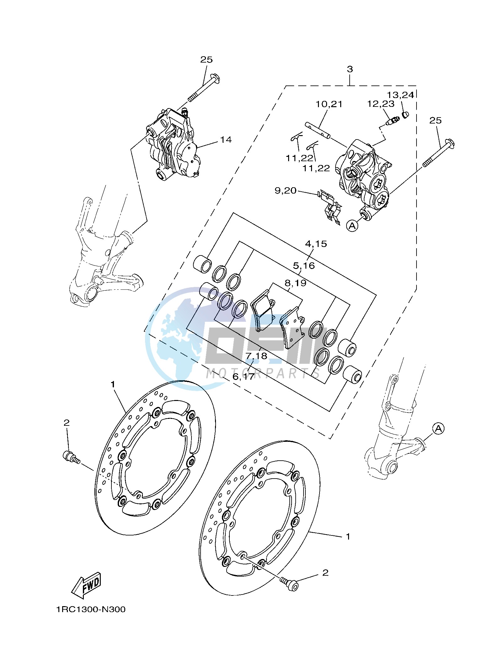 FRONT BRAKE CALIPER