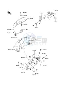 ZR 1000 A [Z1000] (A1-A3) A3 drawing COWLING-- A3- -