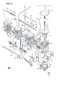 GSX1100 (E2) drawing CARBURETOR